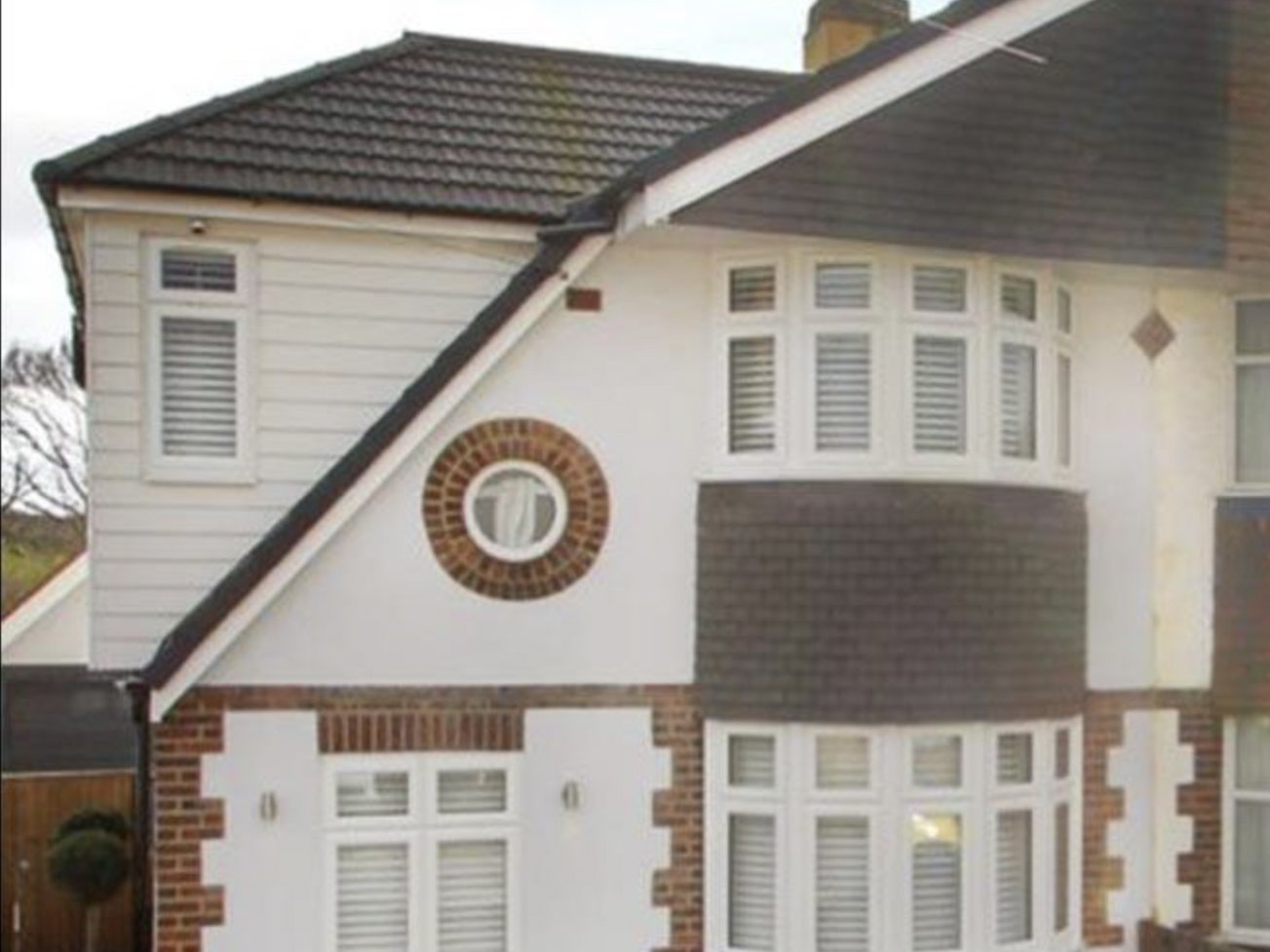 The same chalet house after a full first floor conversion and whole house refurbishment by LD&C Homes