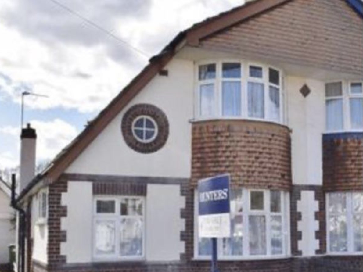 A chalet style house in Sidcup before conversion, with the original low roofline